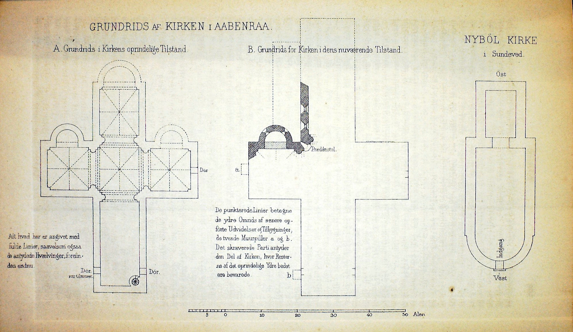 Aabenraa Kirche - Trap 1864